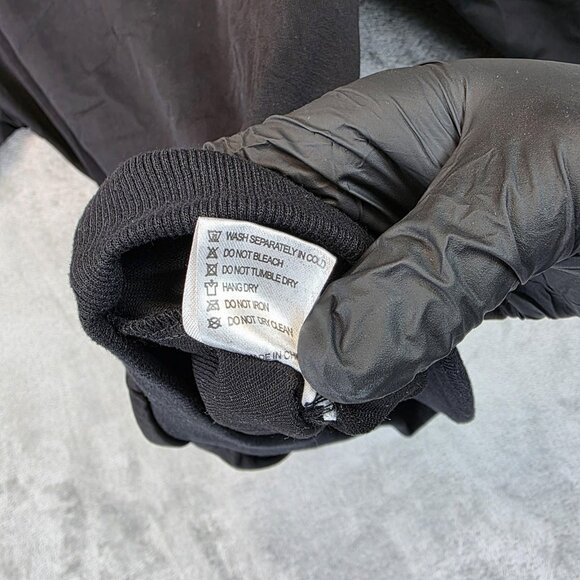 Lola and The Boys Hoodie Womens Small Black Sequin Rainbow Track Pullover Fun - Picture 10 of 11